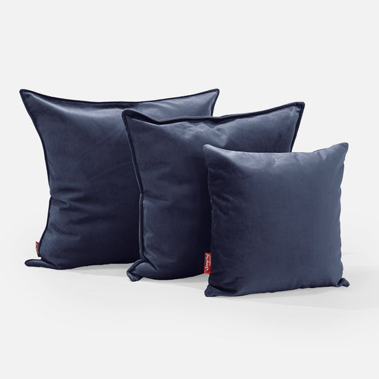 Kudde 47 x 47cm - Sammet Navy 02
