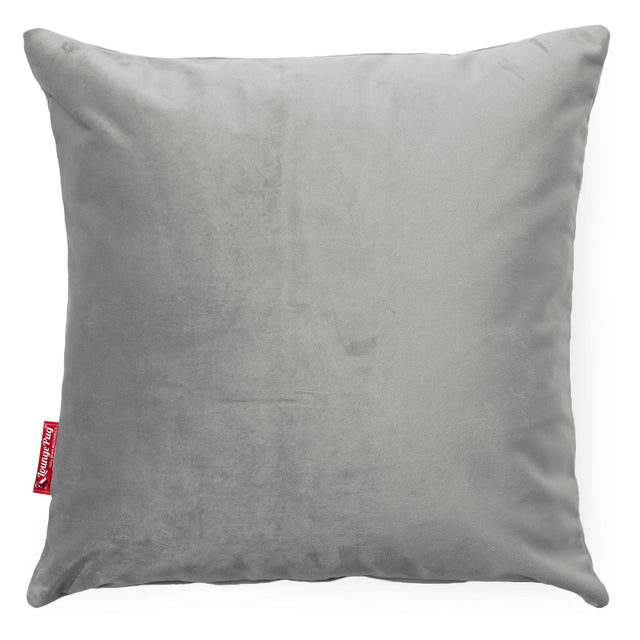 Kudde 47 x 47cm - Sammet Silverfärgad 01