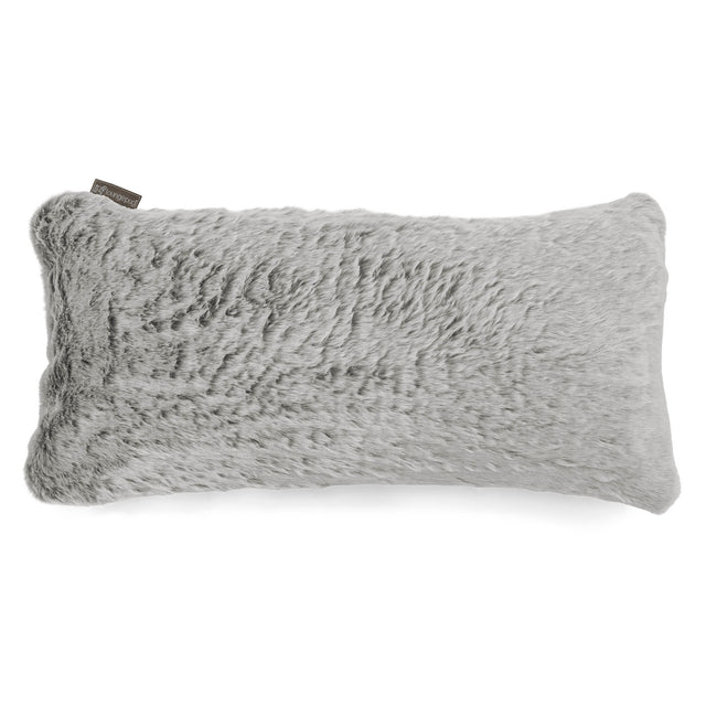 Jätte Kudde C50-L 40 x 80cm, CloudSac Memoryskum - Fuskkaninpäls Ljusgrå 01
