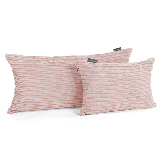 Jätte Kudde C50-L 40 x 80cm, CloudSac Memoryskum - Klassisk Manchestertyg Rosa 03
