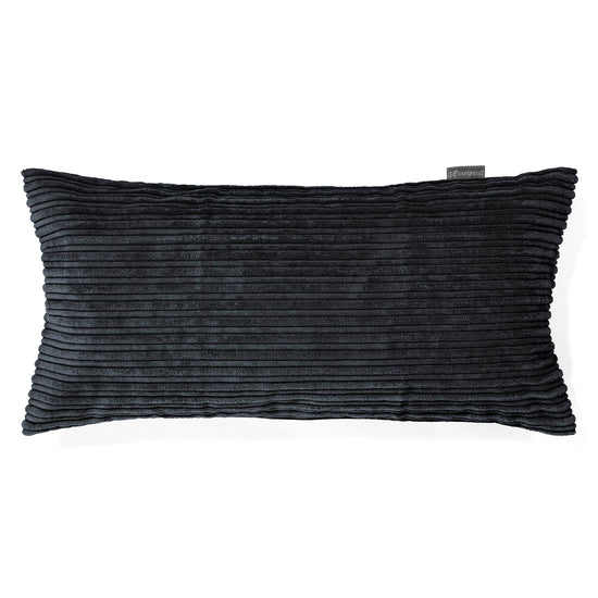 Jätte Kudde C50-L 40 x 80cm, CloudSac Memoryskum - Klassisk Manchestertyg Svart 01