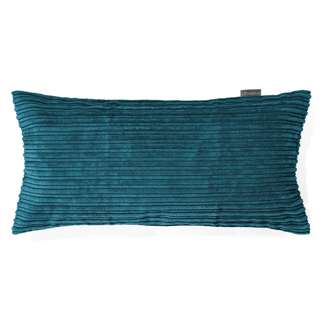 Jätte Kudde C50-L 40 x 80cm, CloudSac Memoryskum - Klassisk Manchestertyg Teal 01