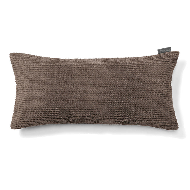Jätte Kudde C50-L 40 x 80cm, CloudSac Memoryskum - Pom-pom Chokladbrun 01