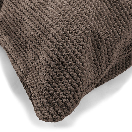 Jätte Kudde C50-L 40 x 80cm, CloudSac Memoryskum - Pom-pom Chokladbrun 02