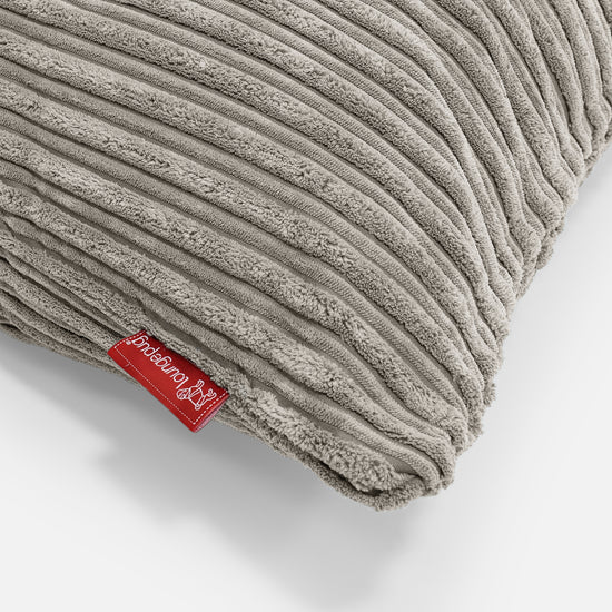 Kudde Rund 50cm - Klassisk Manchestertyg Minkbrun 02