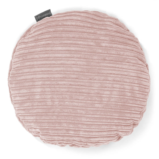 Kudde Rund 50cm - Klassisk Manchestertyg Rosa 01