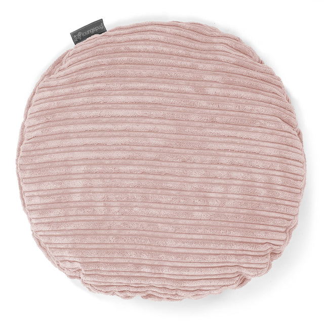 Kudde Rund 50cm - Klassisk Manchestertyg Rosa 01