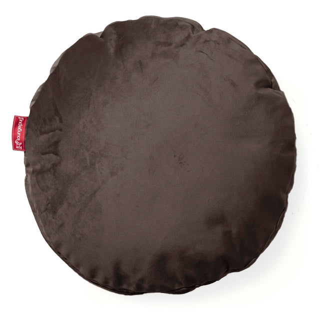 Kudde Rund 50cm - Sammet Espresso 01