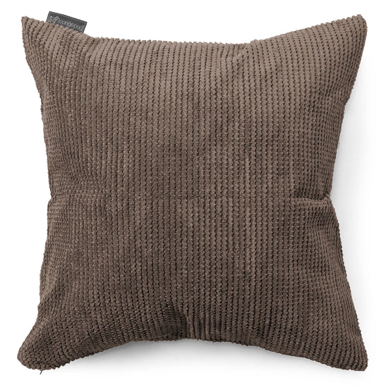 Kudde XL 70 x 70cm - Pom-pom Chokladbrun 01