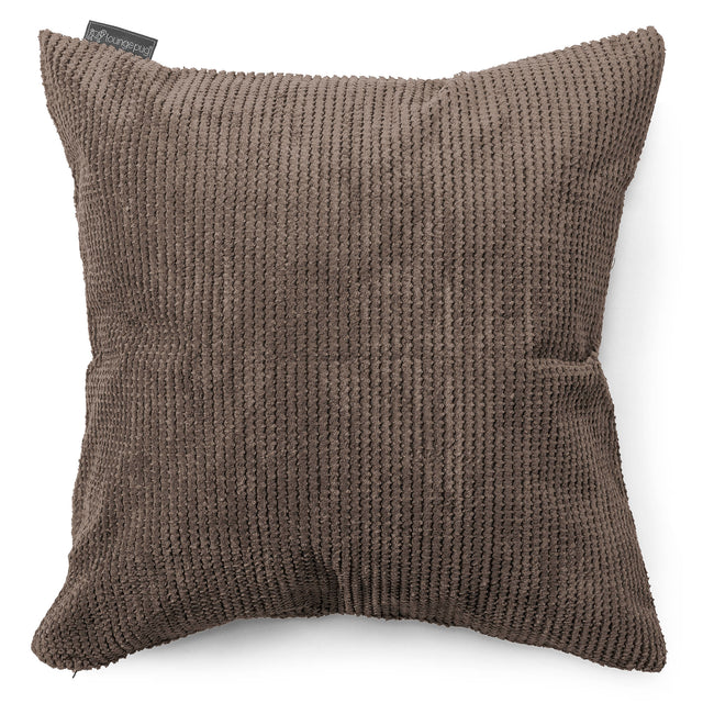 Kudde XL 70 x 70cm - Pom-pom Chokladbrun 01