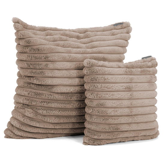 Kuddfodral XL 70 x 70cm - Ultraplyschmanchestertyg Minkbrun 02