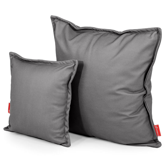 Kuddfodral 47 x 47cm - Veganskt Läder Grå 02