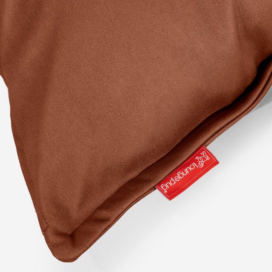 Kuddfodral 47 x 47cm - Veganskt Läder Kastanj 03