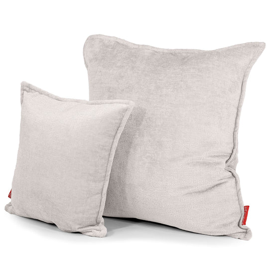 Kuddfodral XL 70 x 70cm - Chenille Gräddvit 02