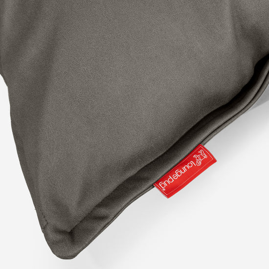 Kuddfodral XL 70 x 70cm - Veganskt Läder Grå 03