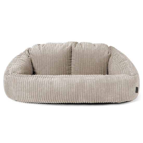 Saccosäck Soffa Bubble - Klassisk Manchestertyg Minkbrun 01