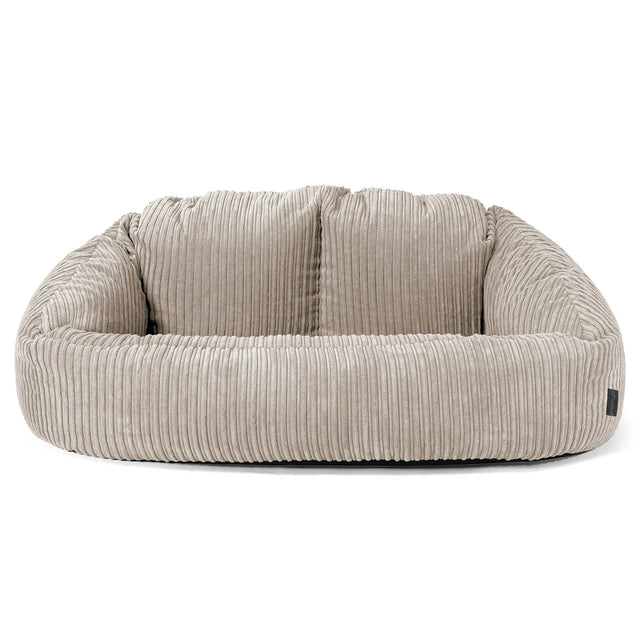 Saccosäck Soffa Bubble - Klassisk Manchestertyg Minkbrun 01