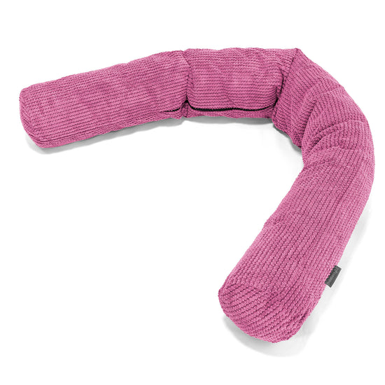 Cylinderkudde XXL - Pom-pom Rosa 01