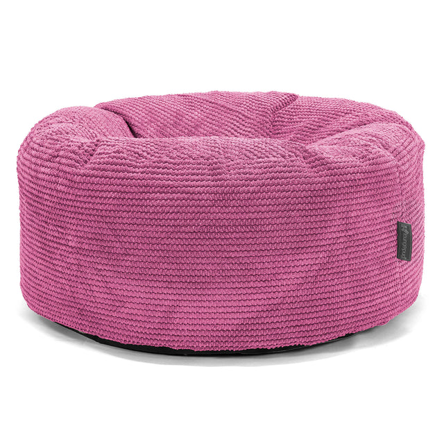 Sittpuff Rund - Pom-pom Rosa 01