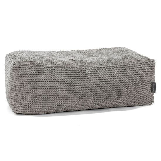 Fotpall Sittpuff Stor - Pom-pom Mörkgrå 01