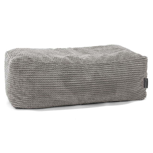 Fotpall Sittpuff Stor - Pom-pom Mörkgrå 01
