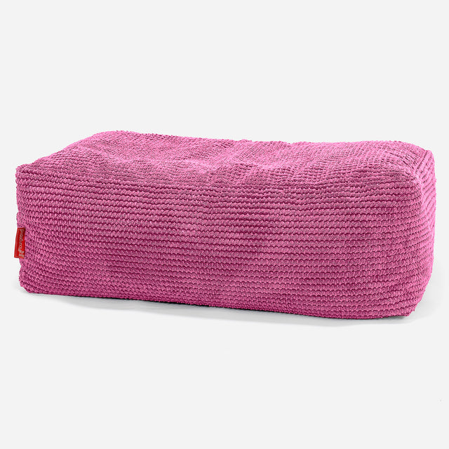 Fotpall Sittpuff Stor - Pom-pom Rosa 01