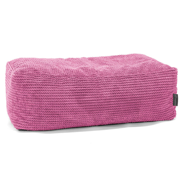 Fotpall Sittpuff Stor - Pom-pom Rosa 01