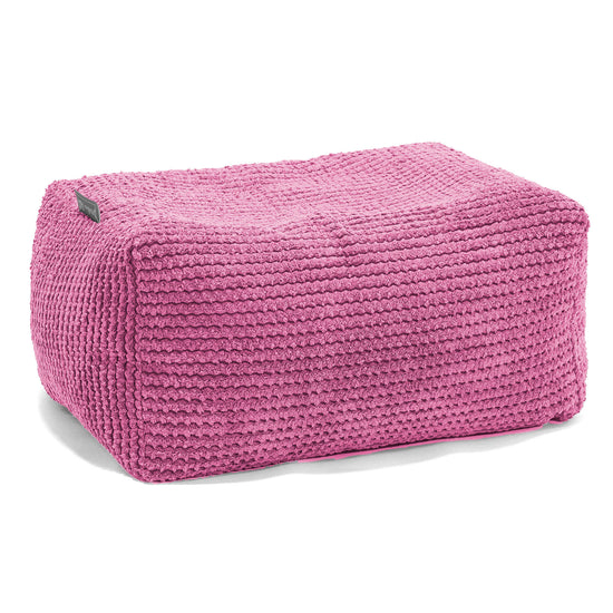 Fotpall Sittpuff - Pom-pom Rosa 01