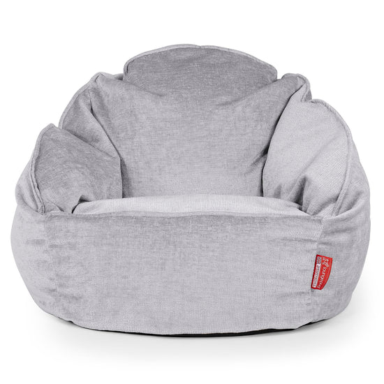Saccosäck Bubble - Chenille Grå 01