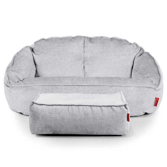 Saccosäck Soffa Bubble - Chenille Grå 02
