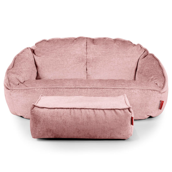 Saccosäck Soffa Bubble - Chenille Rosa 02