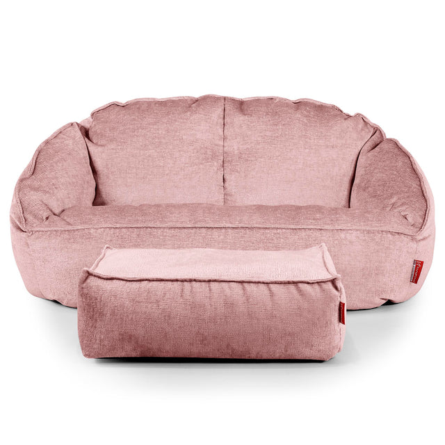 Saccosäck Soffa Bubble - Chenille Rosa 02