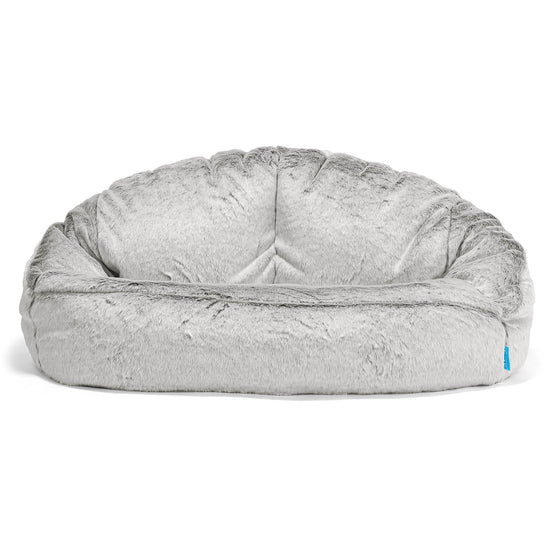 Bubble Barnsoffa Saccosäck 2-6 år - Fuskkaninpäls Ljusgrå 01