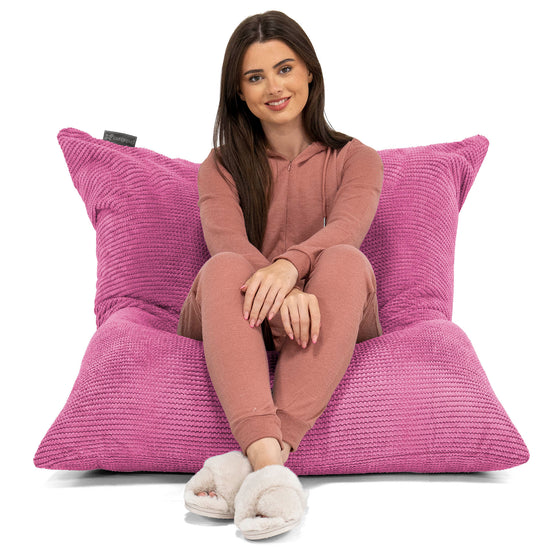 Saccosäck Kudde XXL - Pom-pom Rosa 02