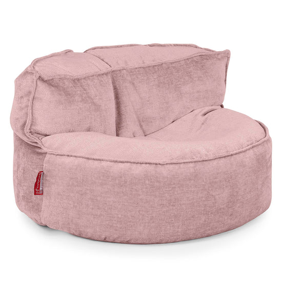 Saccosäcksoffan Chloe - Chenille Rosa 01