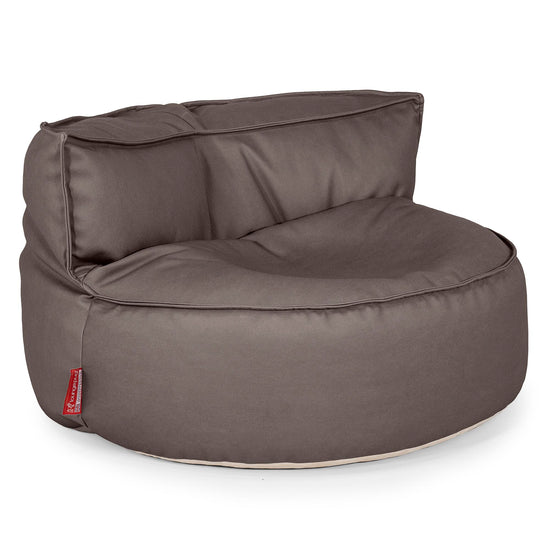 Saccosäcksoffan Chloe - Veganskt Läder Chokladbrun 01