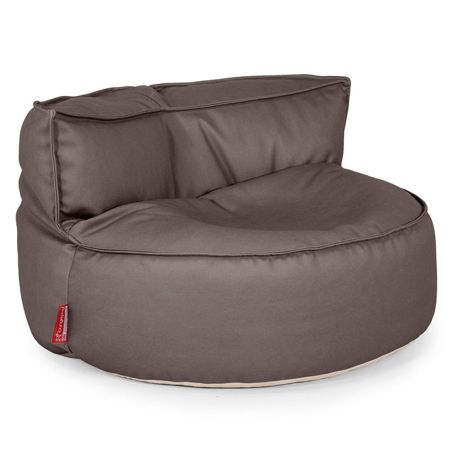 Saccosäcksoffan Chloe - Veganskt Läder Chokladbrun 01