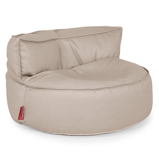 Saccosäcksoffan Chloe - Veganskt Läder Elfenbensvit 01