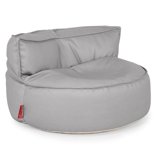 Saccosäcksoffan Chloe - Veganskt Läder Grå 01