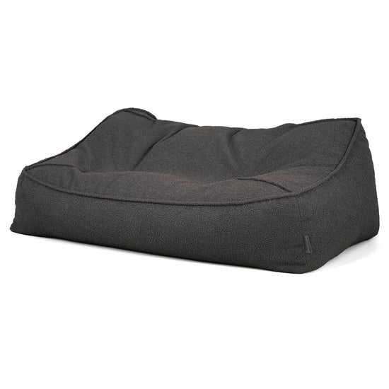 Saccosäcksoffan Sloucher - Boucle Grafitgrå_03