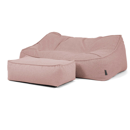 Saccosäcksoffan Sloucher - Boucle Rosa_02