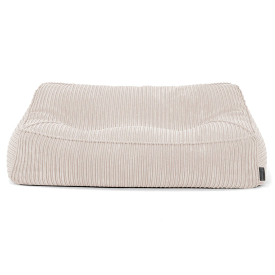 Saccosäcksoffan Sloucher - Klassisk Manchestertyg Gräddvit 03