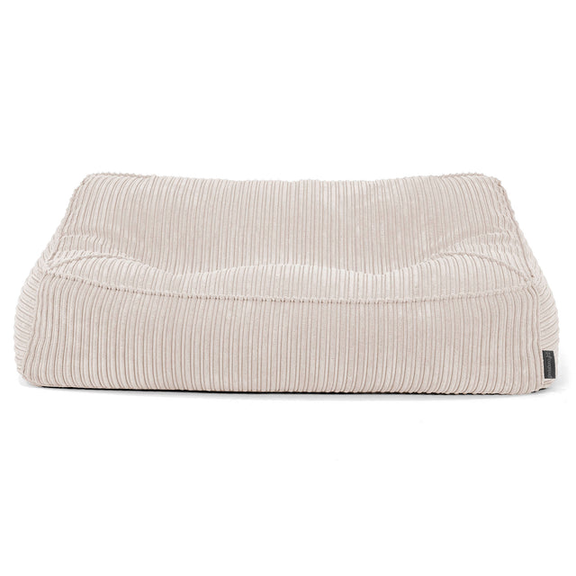Saccosäcksoffan Sloucher - Klassisk Manchestertyg Gräddvit 03