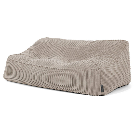 Saccosäcksoffan Sloucher - Klassisk Manchestertyg Minkbrun 02
