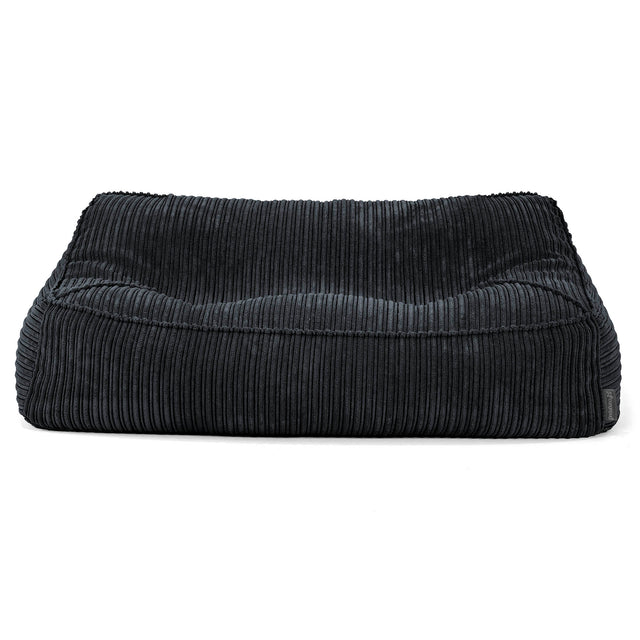 Saccosäcksoffan Sloucher - Klassisk Manchestertyg Svart 03