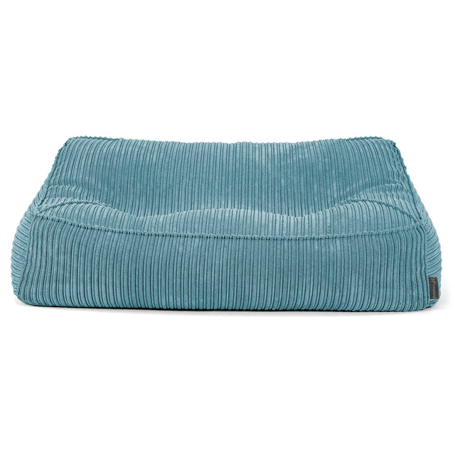 Saccosäcksoffan Sloucher - Klassisk Manchestertyg Turkos 03