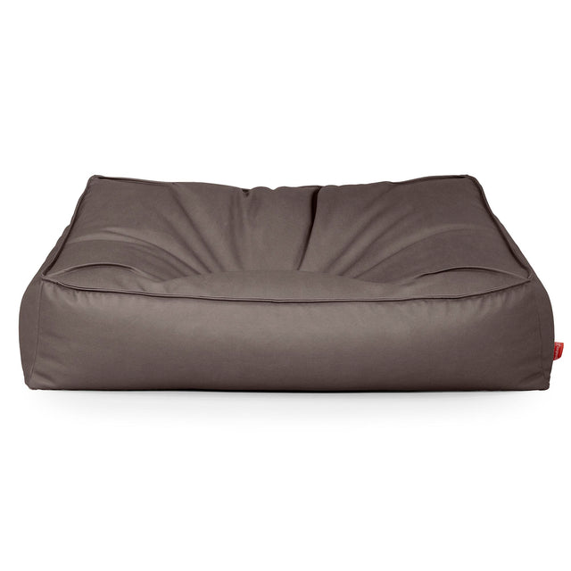 Saccosäcksoffan Sloucher - Veganskt Läder Chokladbrun 01