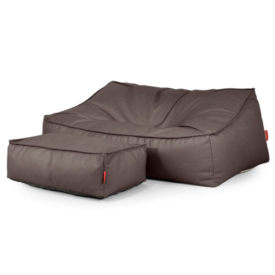 Saccosäcksoffan Sloucher - Veganskt Läder Chokladbrun 02