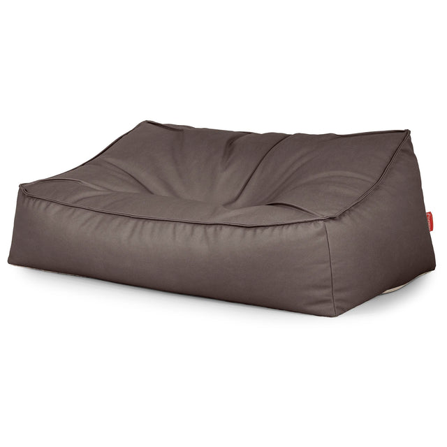 Saccosäcksoffan Sloucher - Veganskt Läder Chokladbrun 03