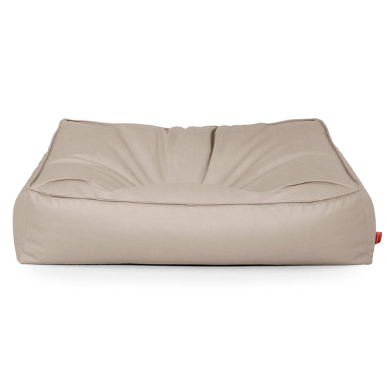 Saccosäcksoffan Sloucher - Veganskt Läder Elfenbensvit 01